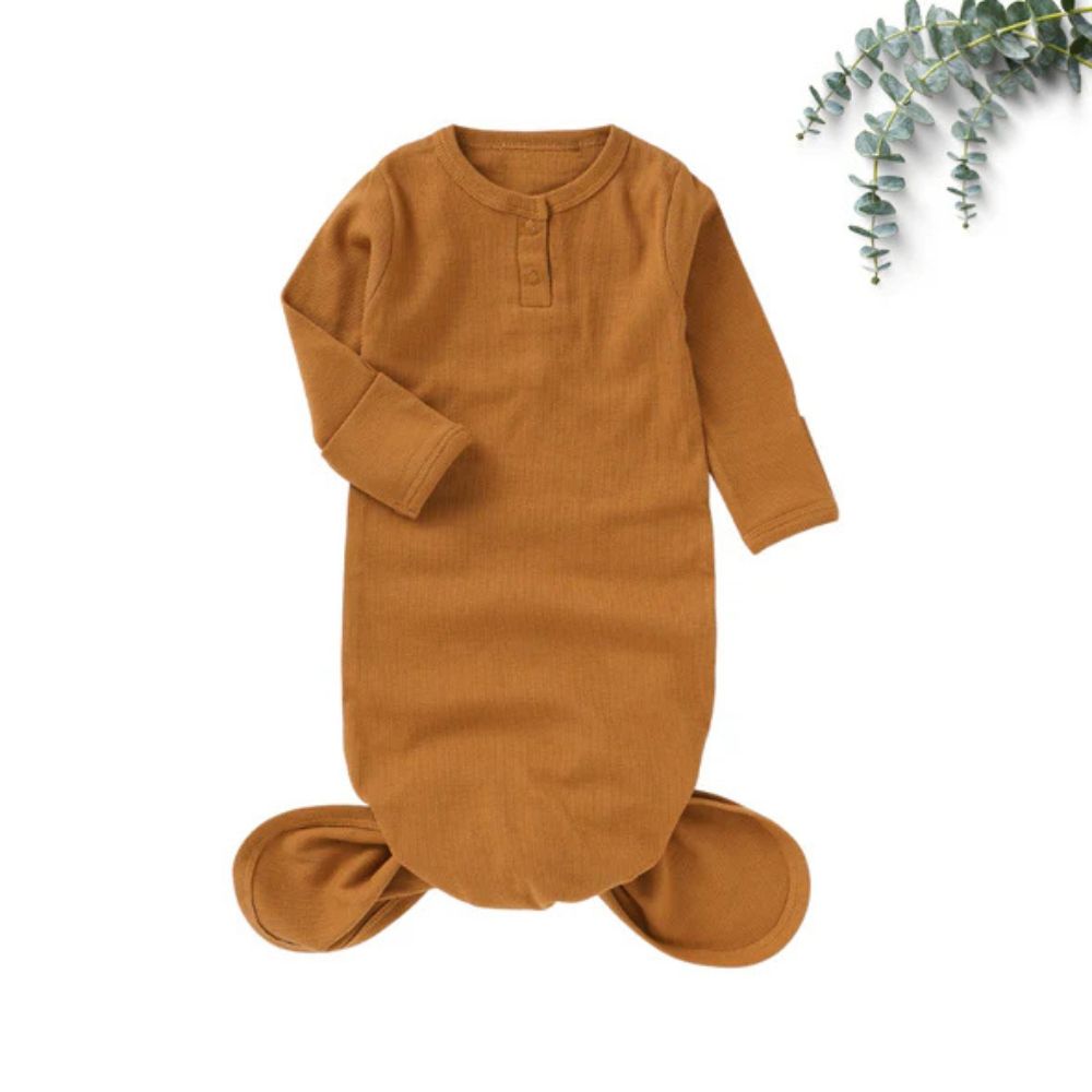 Caramel Knotted Gown by BabyBells